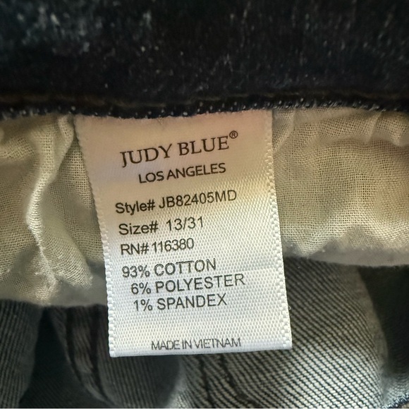 Judy Blue High Rise Distressed Boot Cut Jeans Soze 13/31 - JB83405MD - Picture 7 of 7